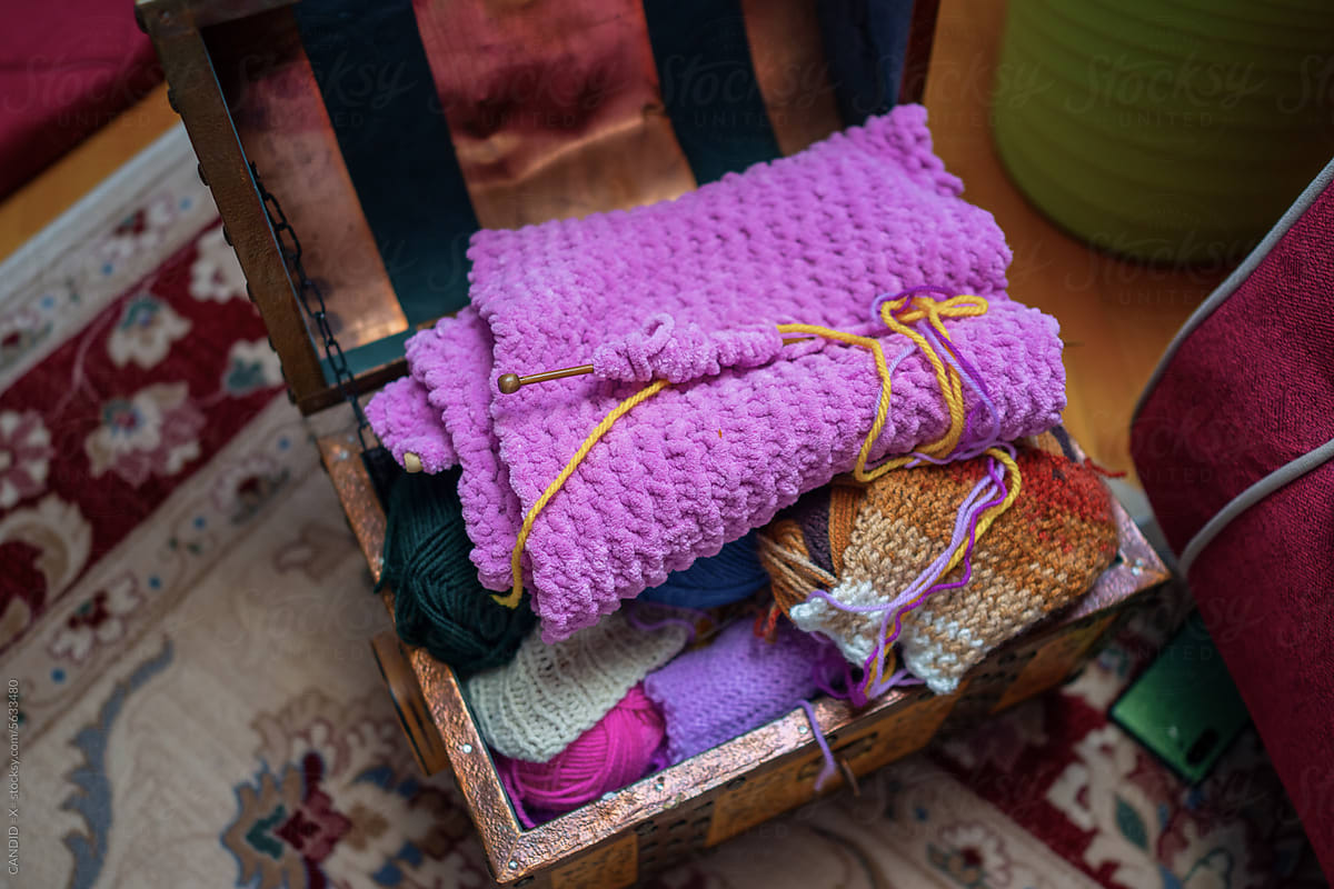 A Chestbox Full of Knitting Wool