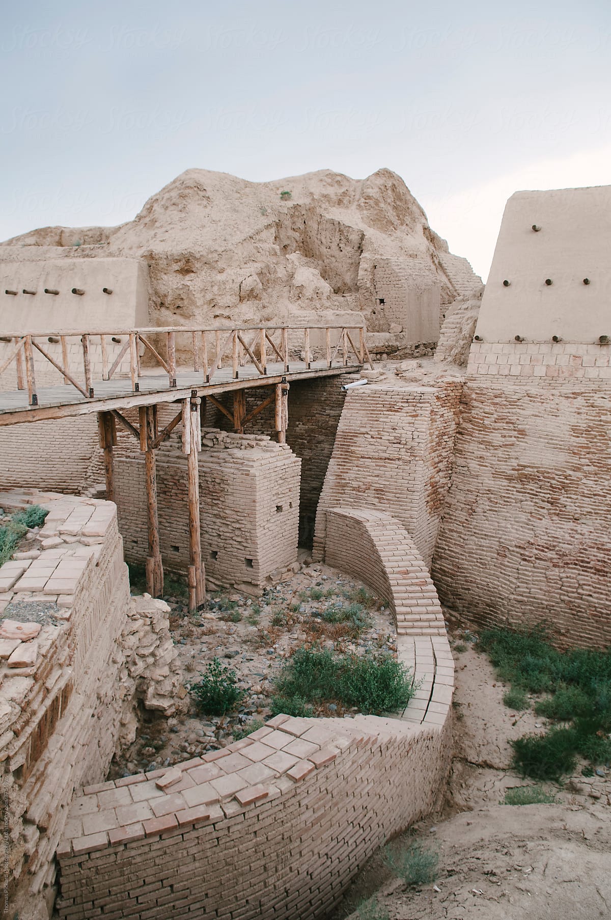 Remains of the Silk Road city Sauran, Kazakhstan.