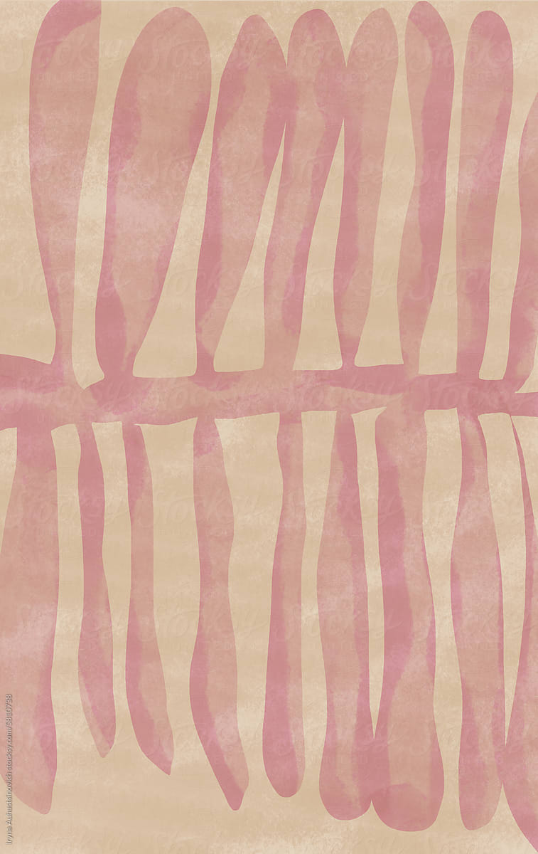 simple botany pastel  abstract design