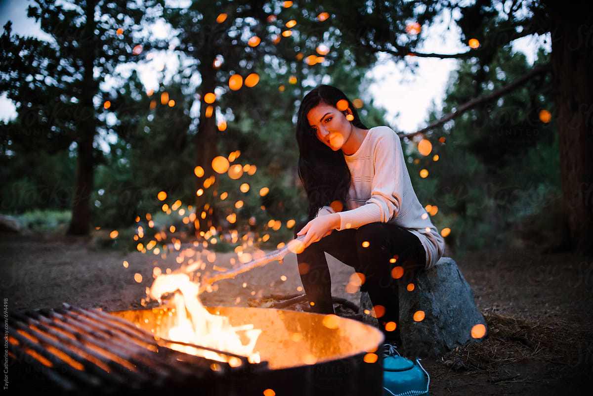 Tea Pot At Campfire by Stocksy Contributor Itla - Stocksy