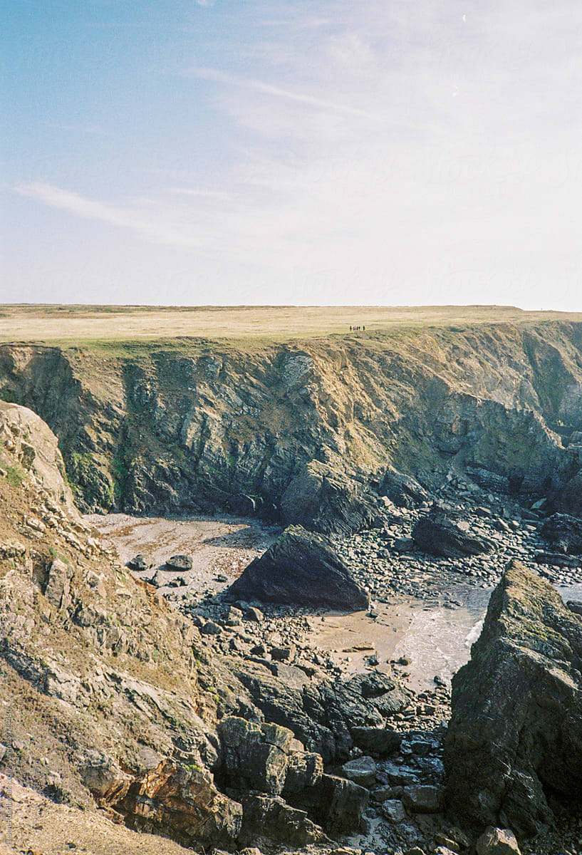 The welsh coast shot on film
