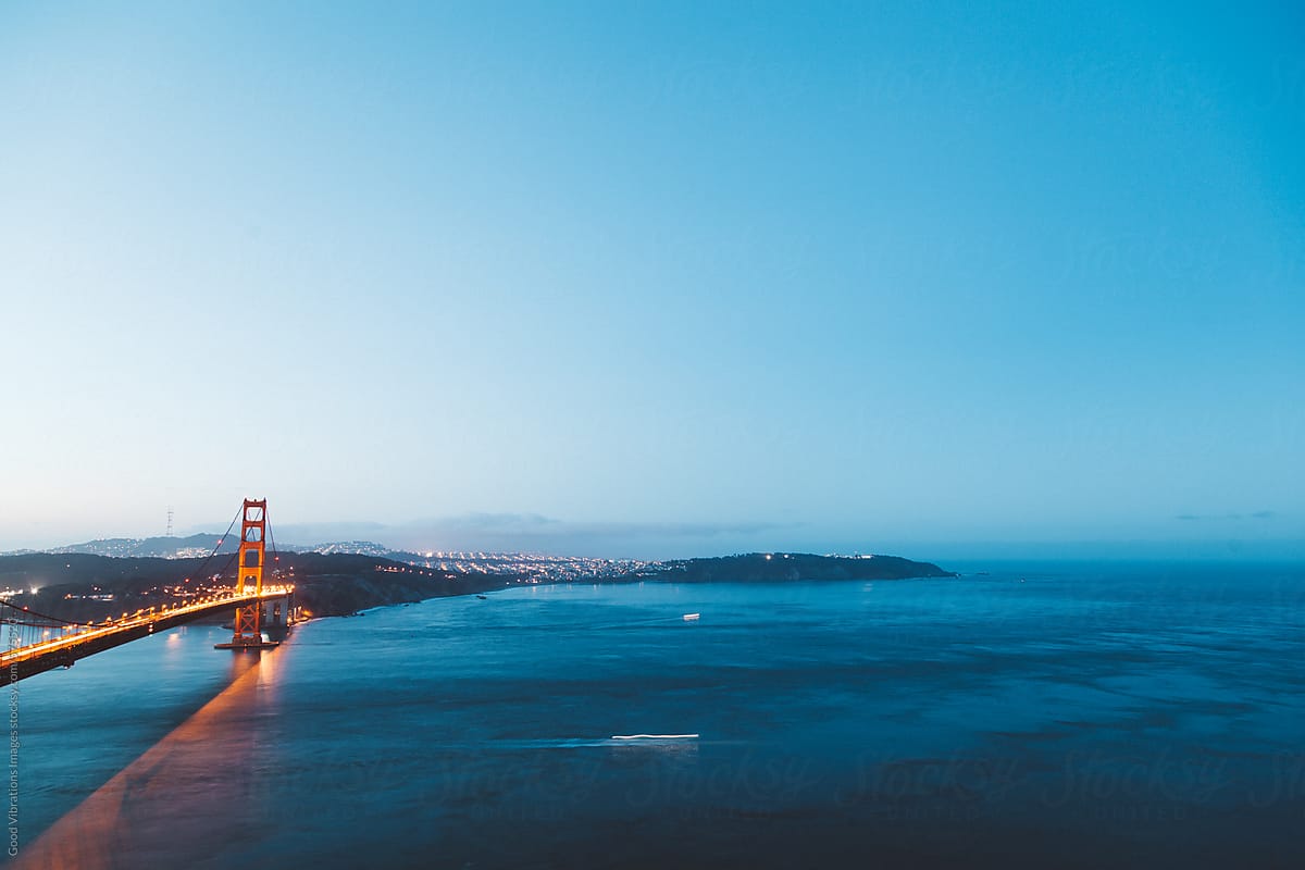 Early morning at the Golden Gate Bridge
