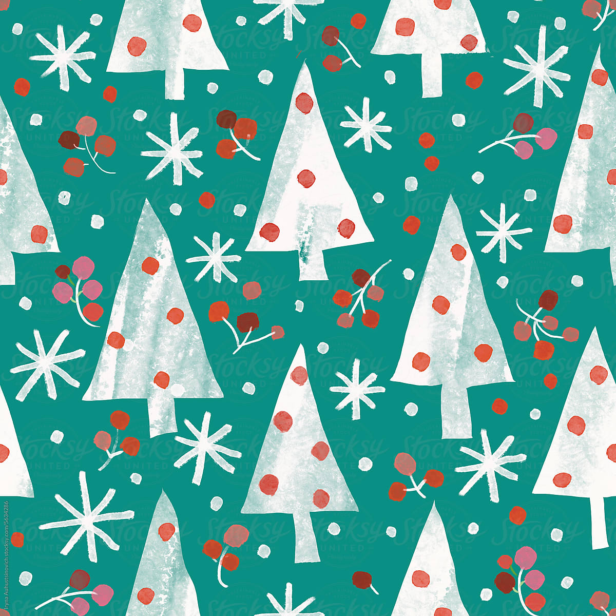 holidays CARD with Christmas tree