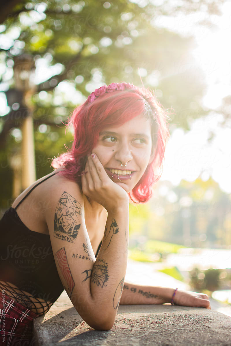 Trans non-binary person portrait