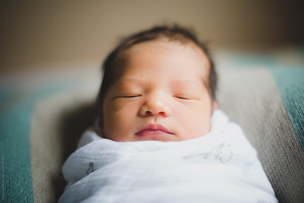 Portrait of newborn baby
