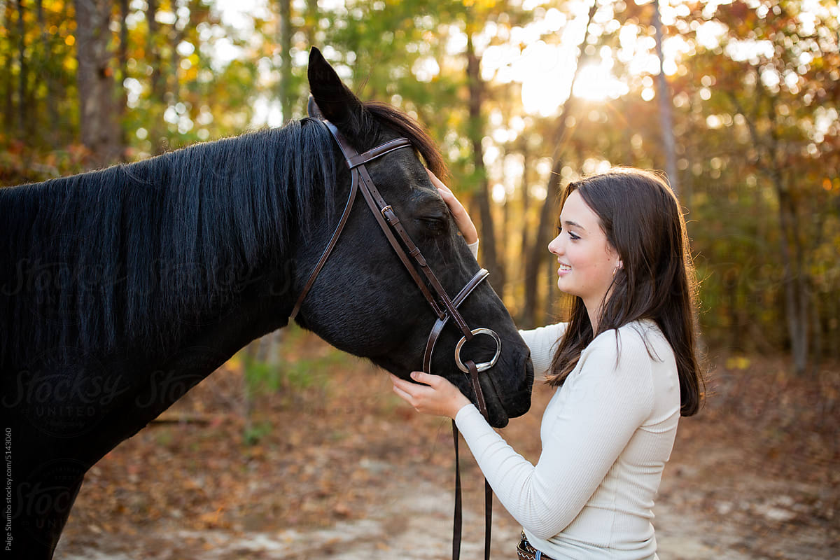 Teen Girl and Horse