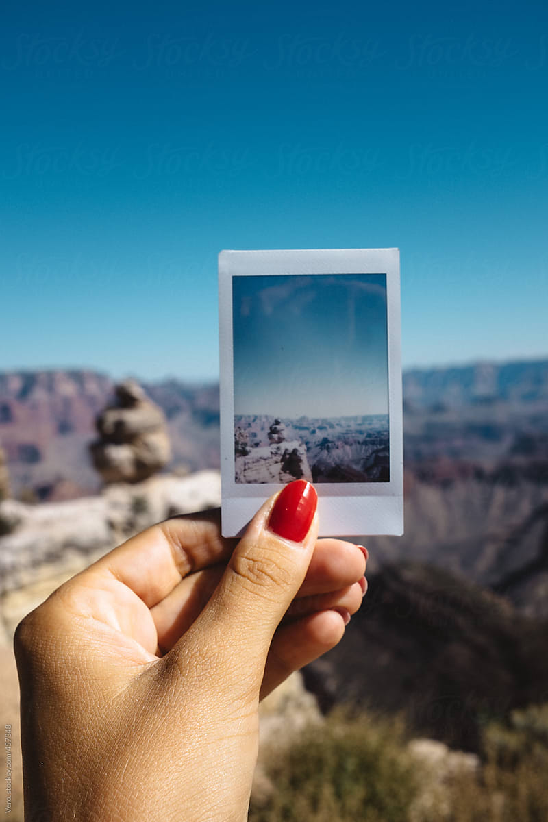 Polaroid of the Grand Canyon National Park