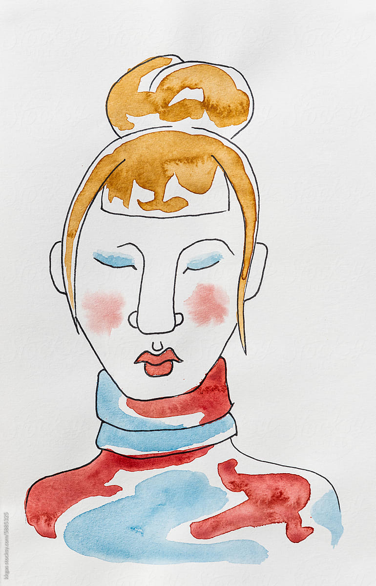 Woman fashion watercolor