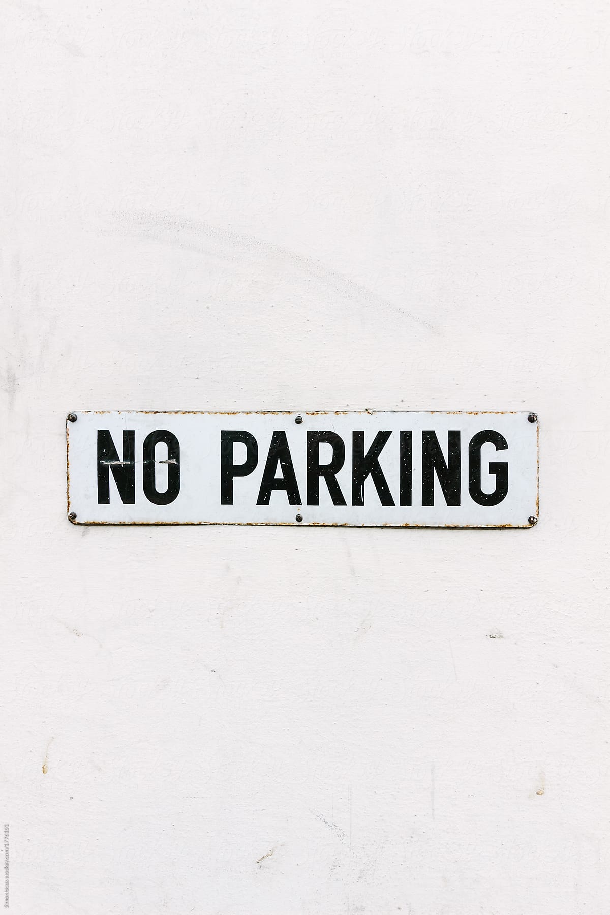 Old No Parking sign in London