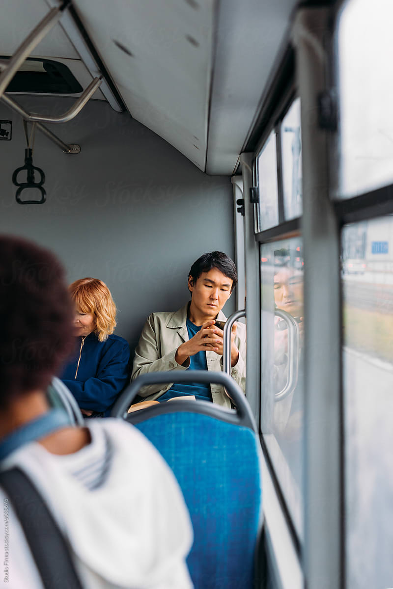 Texting in bus
