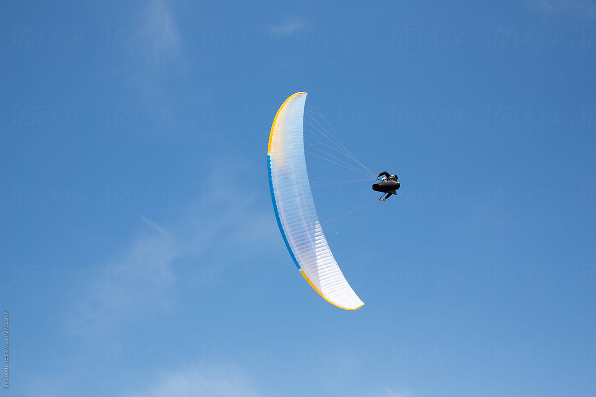 Paraglider in flight
