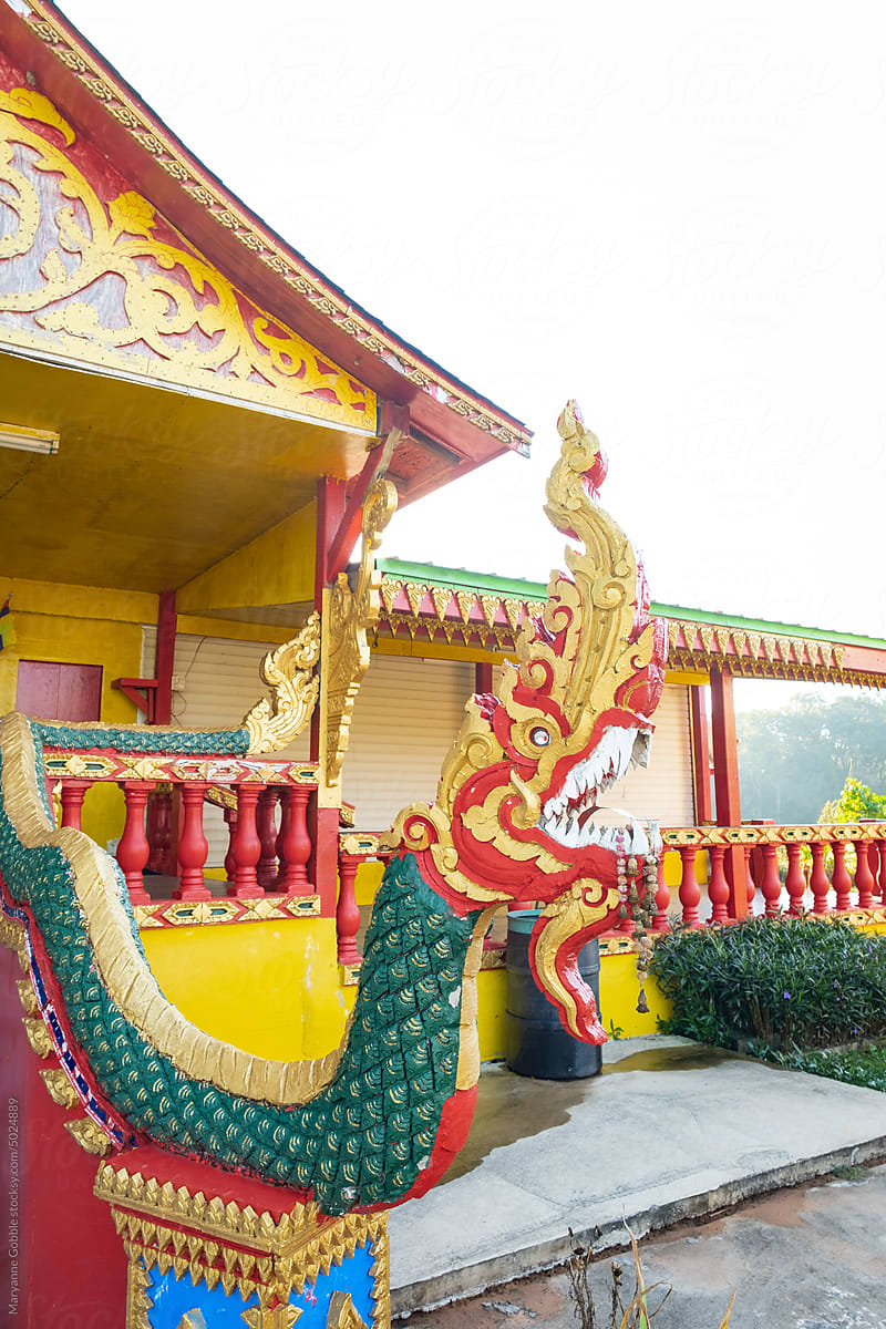 Buddhist Temple Dragon Detail