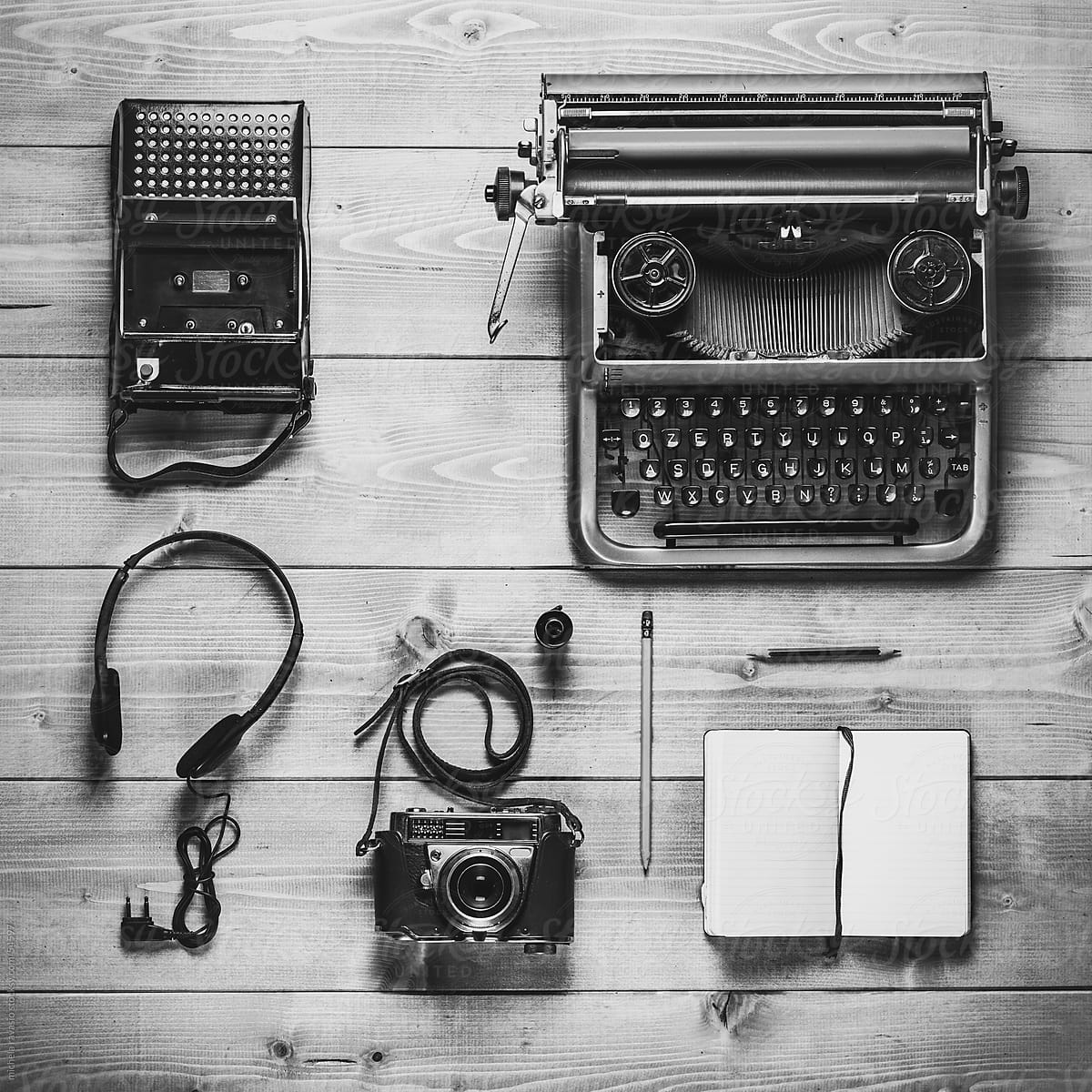 Photojournalist vintage objects