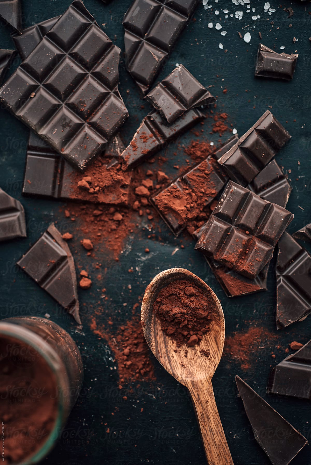 Food: Dark chocolate, cocoa and sea salt