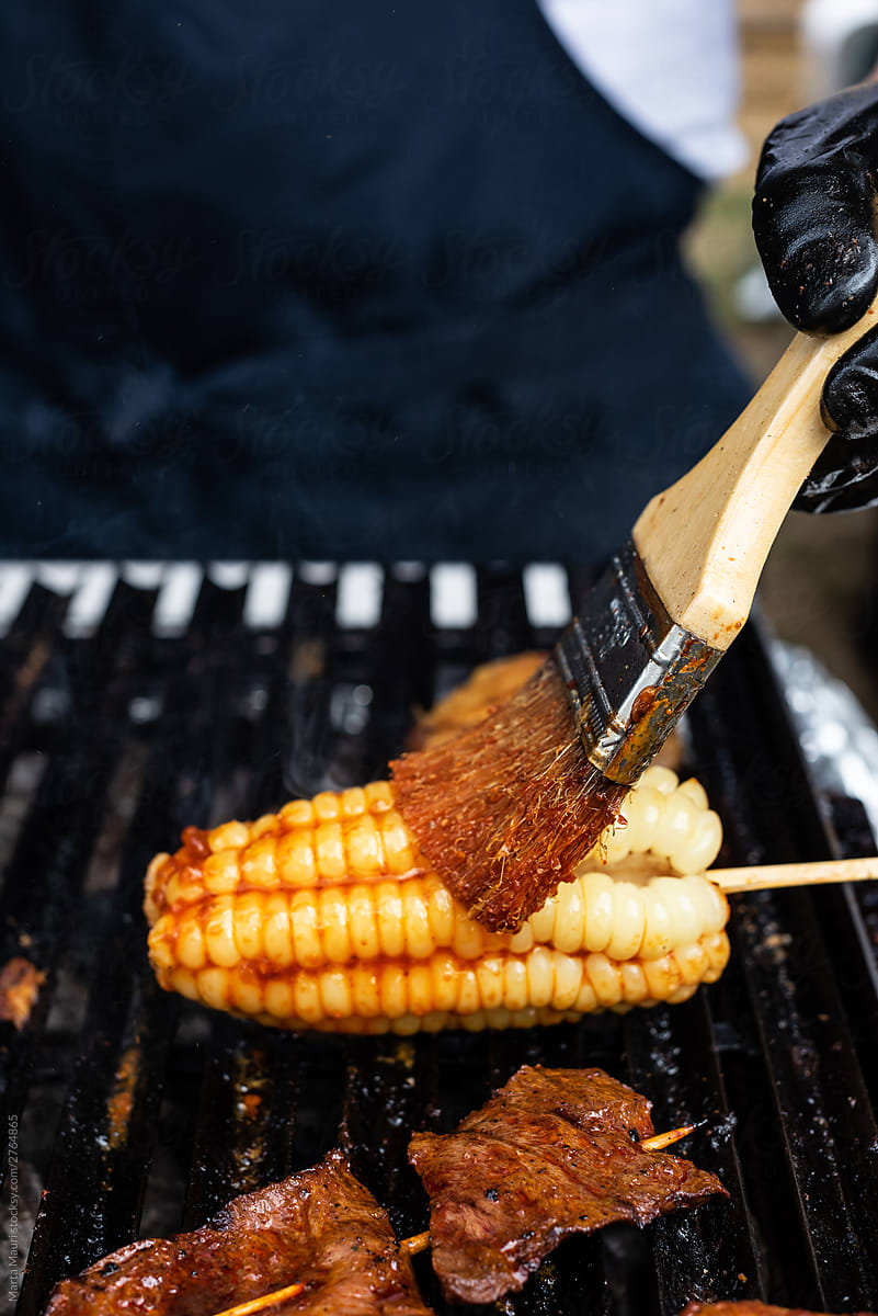 Corn on the grill - Food truck