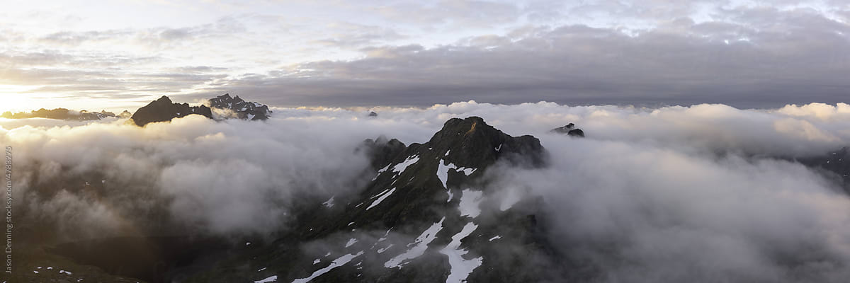 Moysalen National Park cloud inversion nasjonalpark Vesteralen