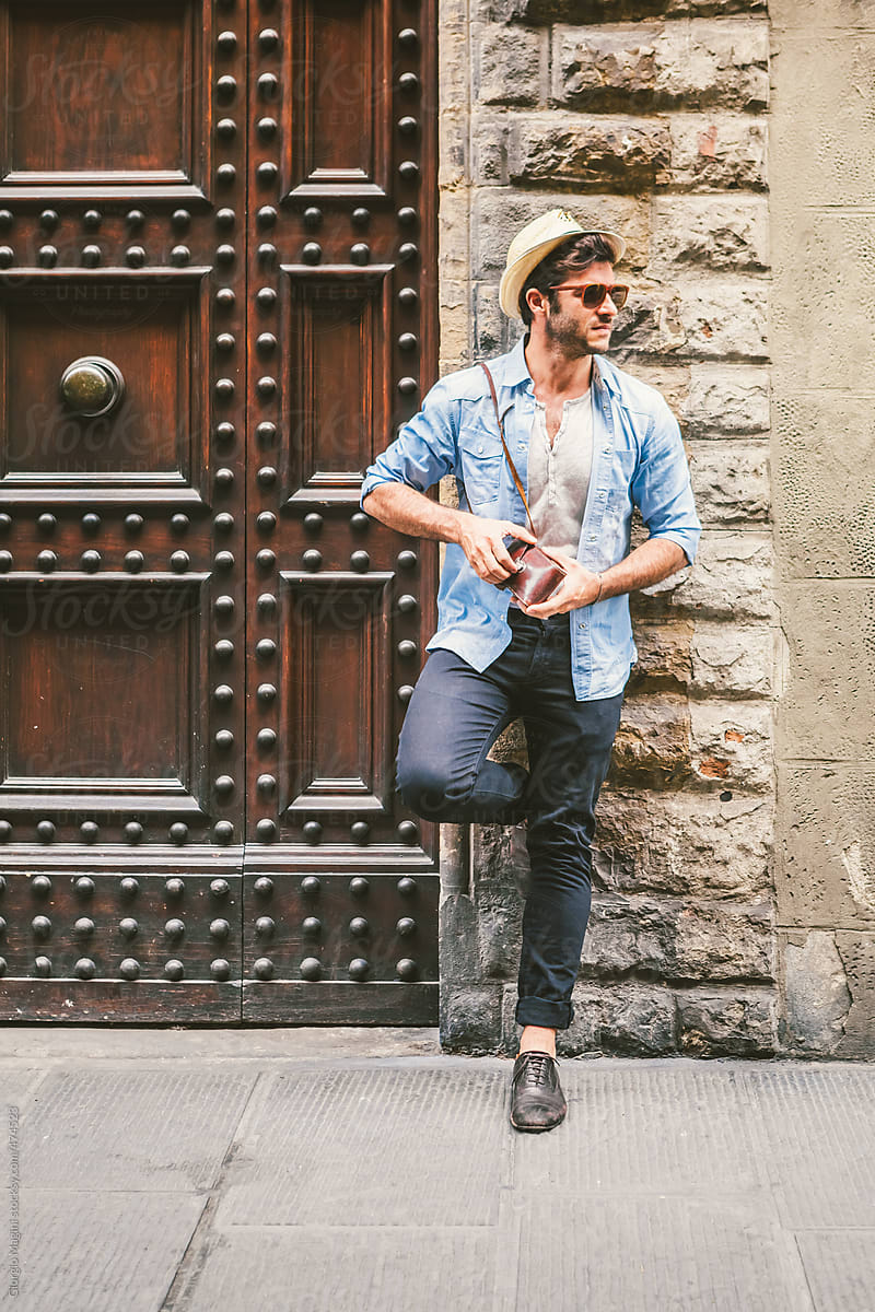 justinliv - with a summer outfit idea with a light wash denim shirt with  rolled up sleeves gray… | Denim shirt men, Mens fashion casual, Men fashion  casual outfits