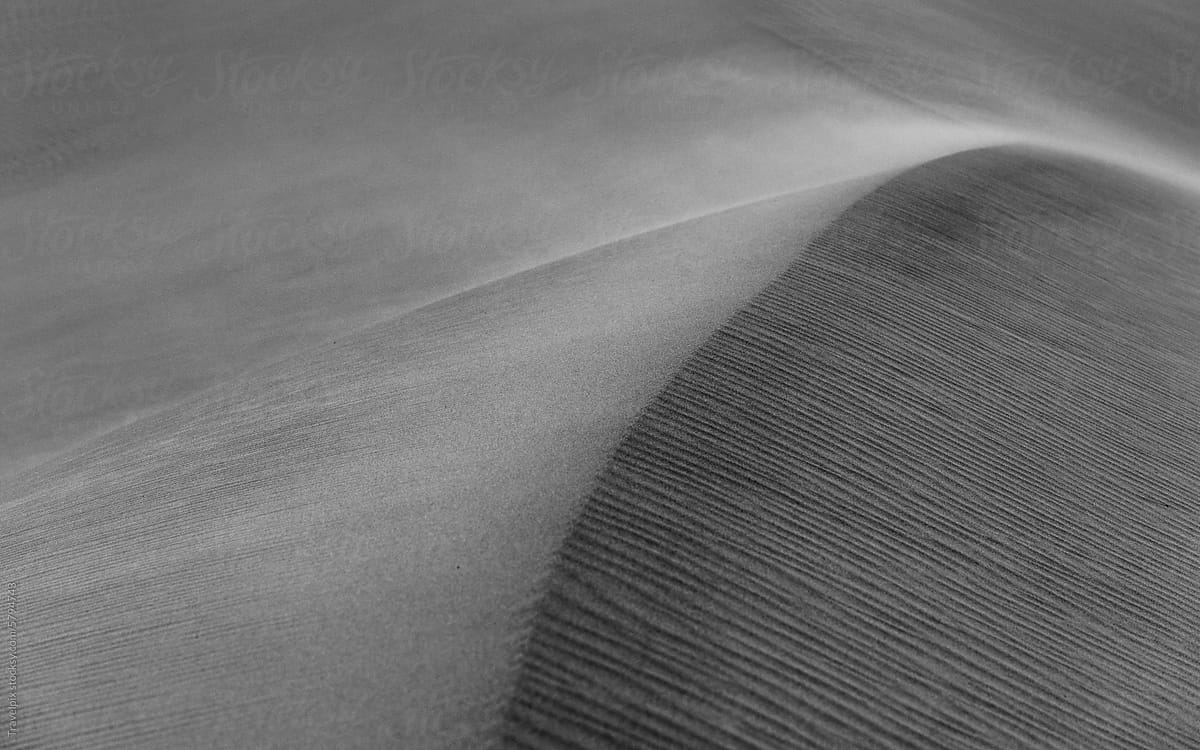 The force of Windswept Sand Dunes. Death Valley. California (vt)