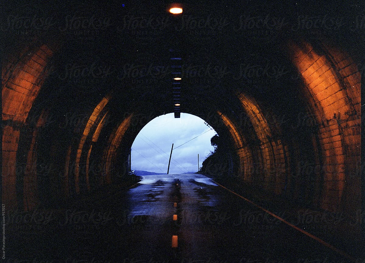 Road Tunnel at the top of a mountain