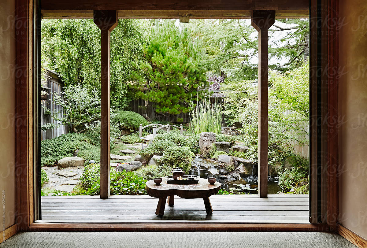 Japanese Tea and Meditation Garden at Spa