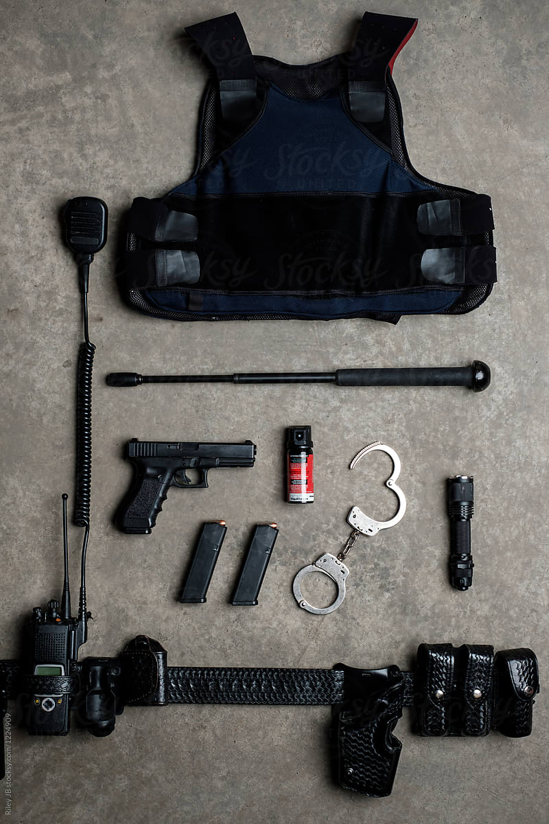 Police Officer tools from above