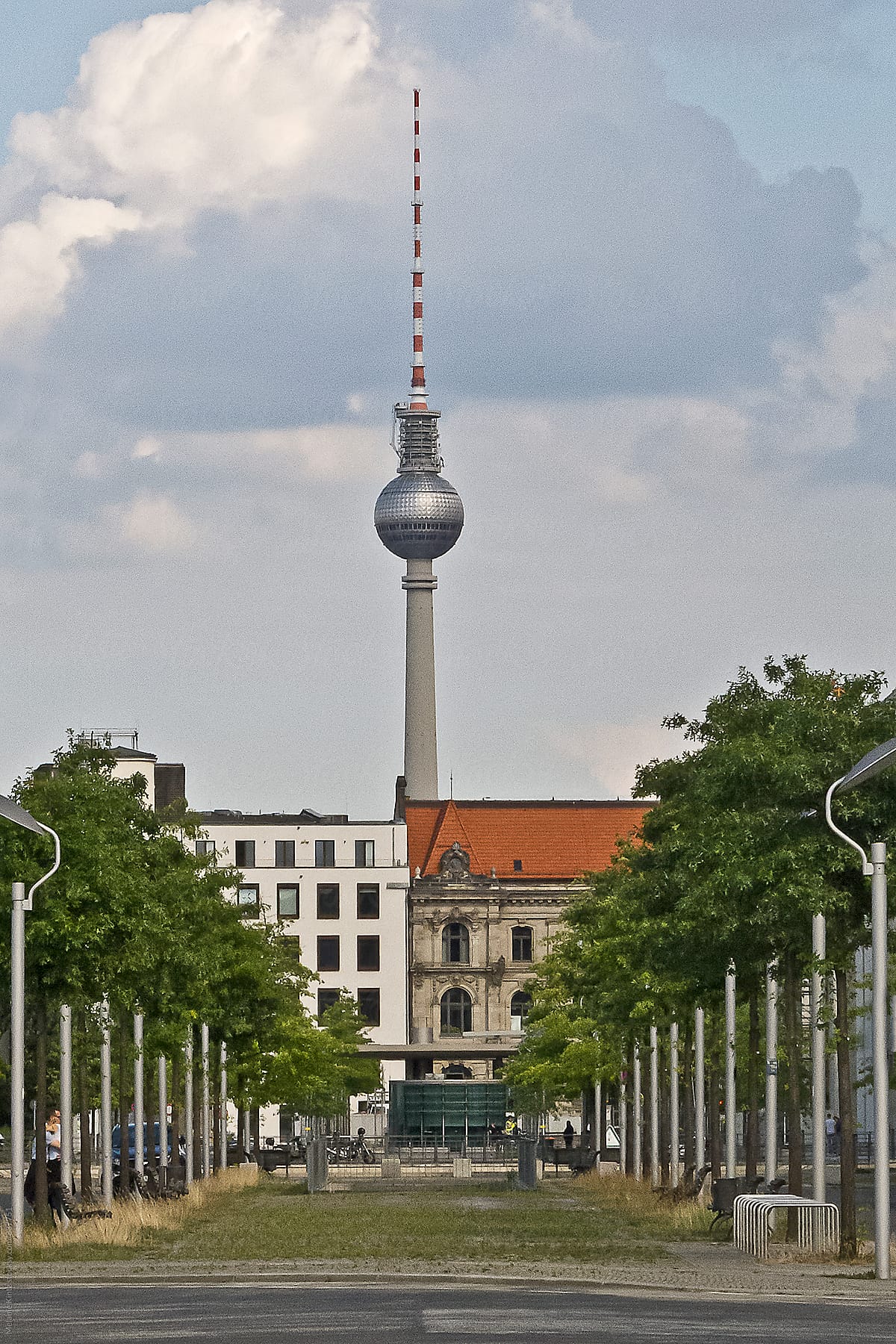 Berlin old and new, view to the TV tower