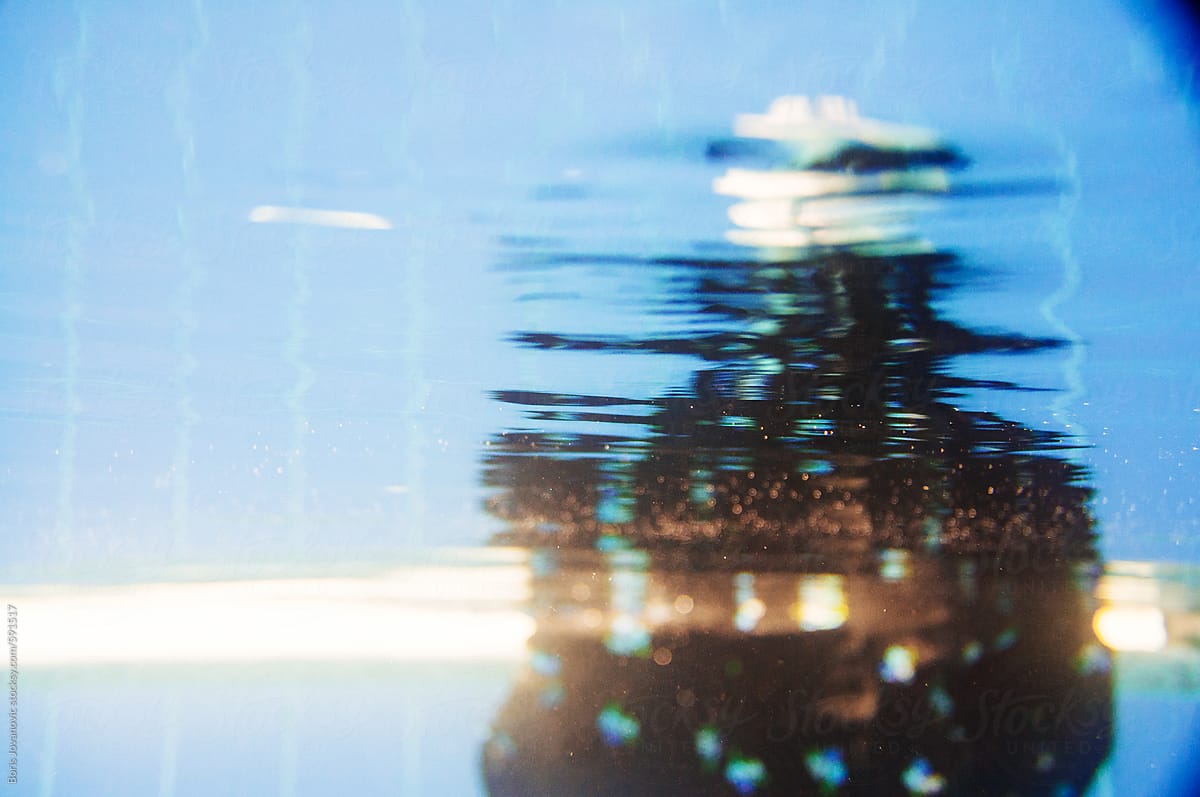 underwater reflection of dress