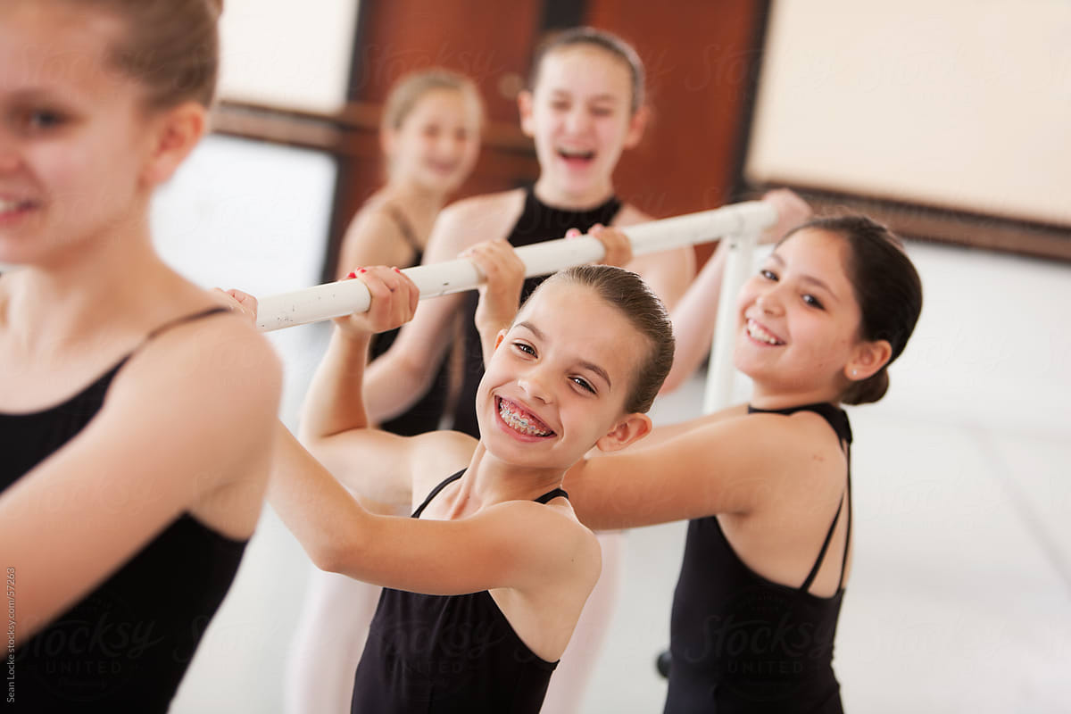 Ballet: Students Moving Barre from Center of Room