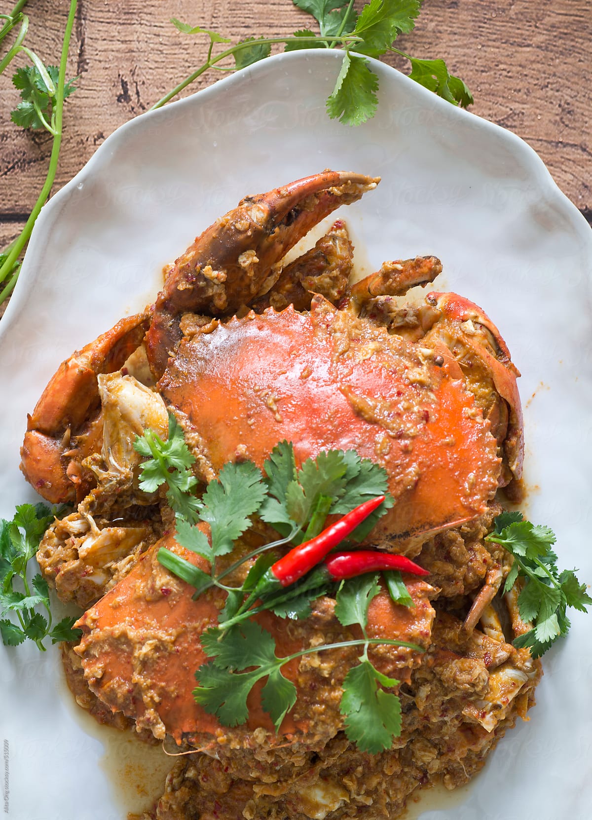 Singapore chili crab