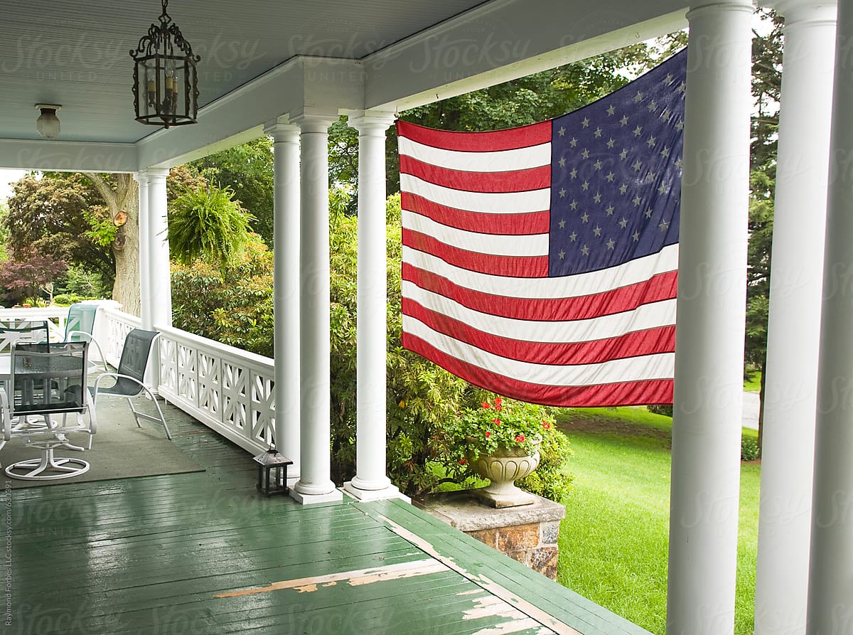 American Flag on Proud American Home