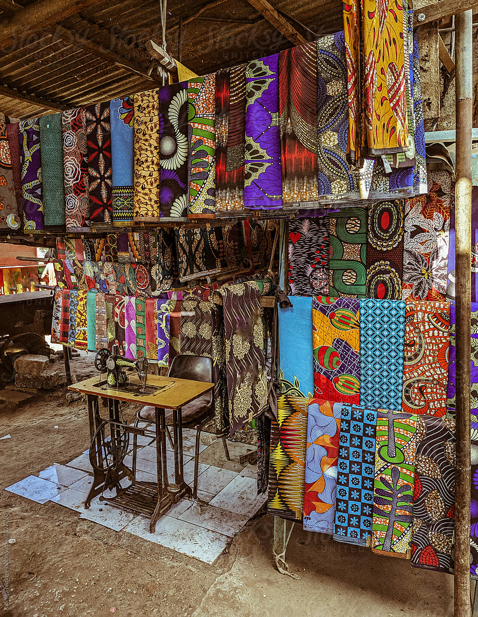 Colorful fabric without a tailor