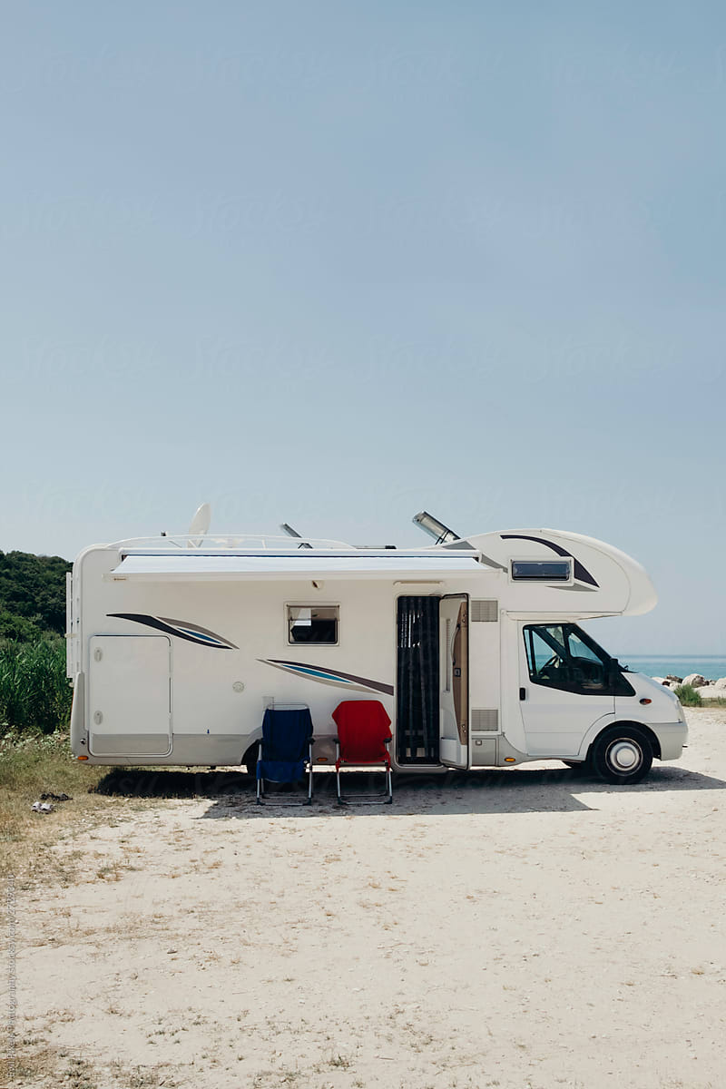 Camping Van At The Beach