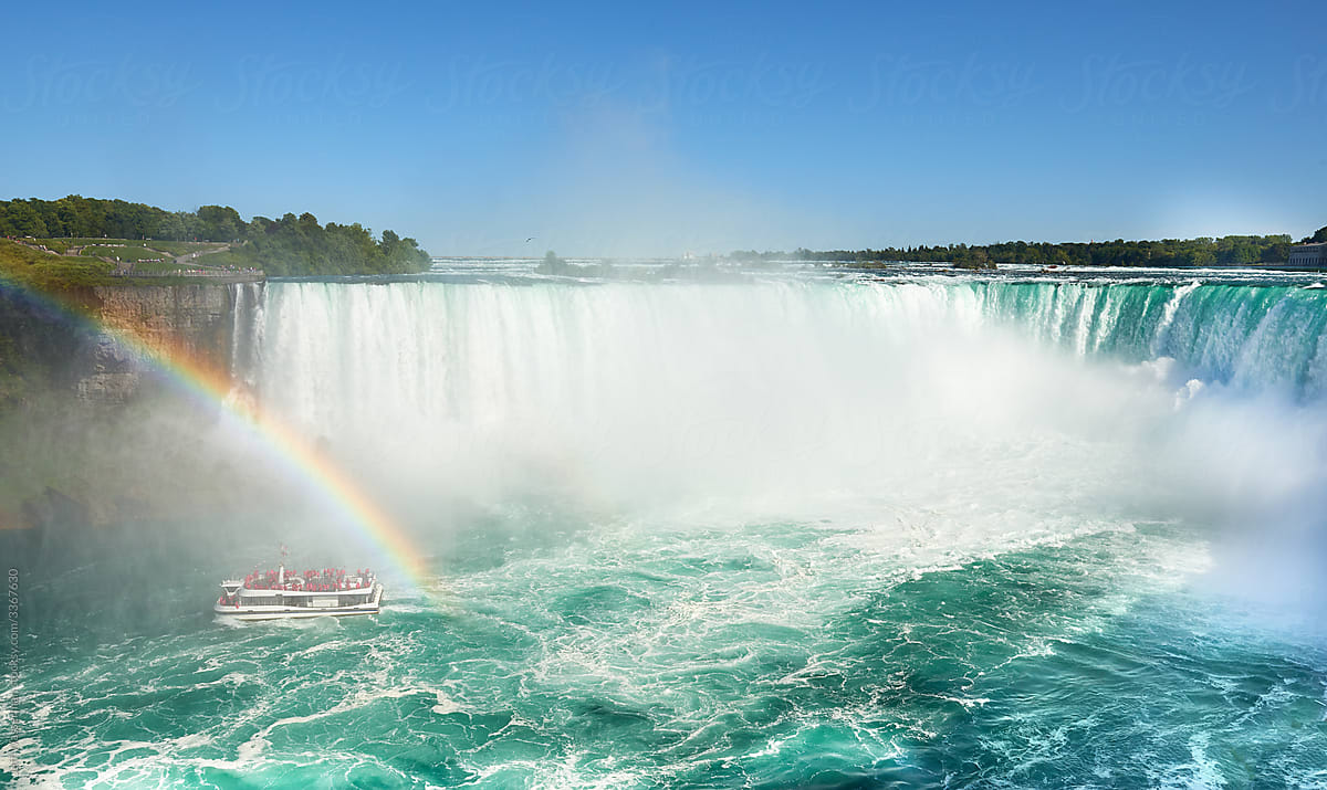 Tour Boat at Bottom of  Niagara Falls