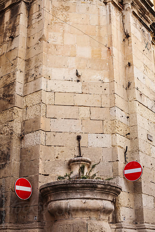 Street wall in Malta