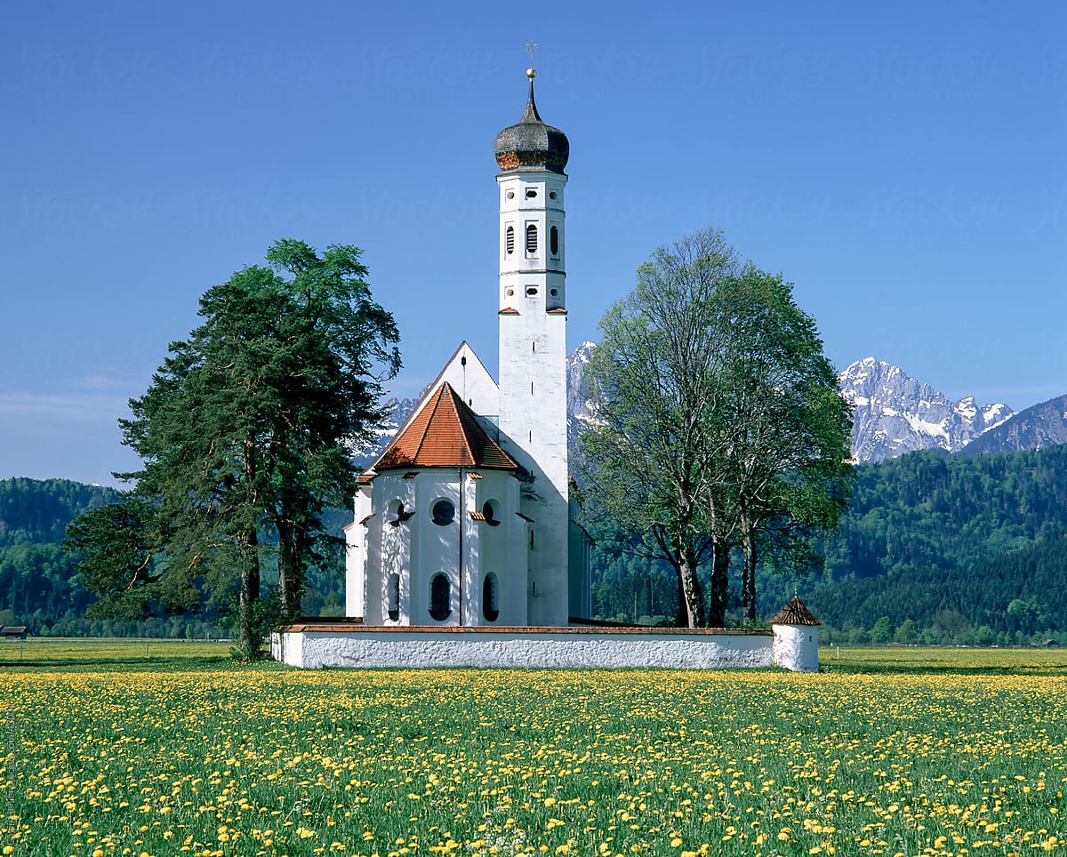 Germany, Bavaria, Oberbayern, St. Coloman Church