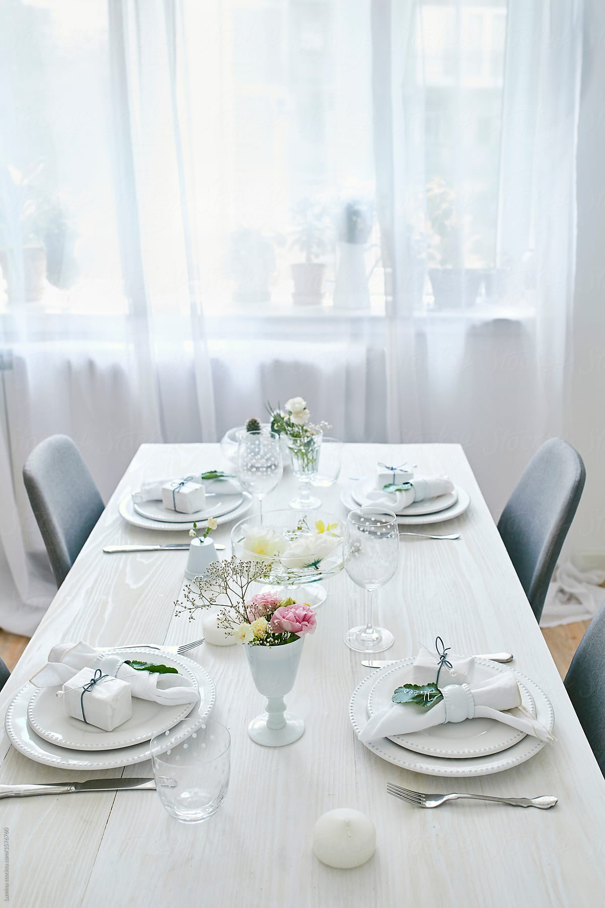 Decorated Dining Table