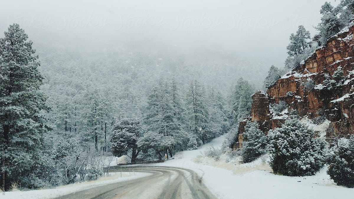 Arizona Winter Road