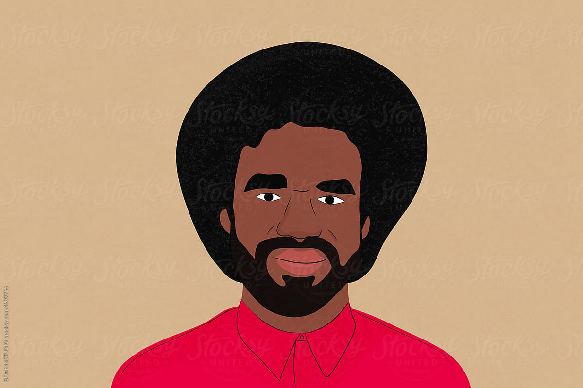 Cool black man illustration