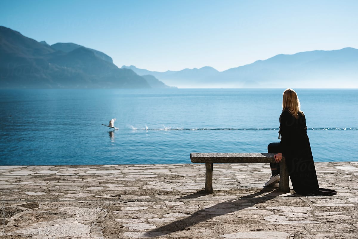 View Woman At Lake By Stocksy Contributor Simone Wave Stocksy