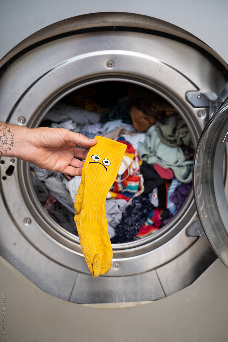 Laundry inside washing machine