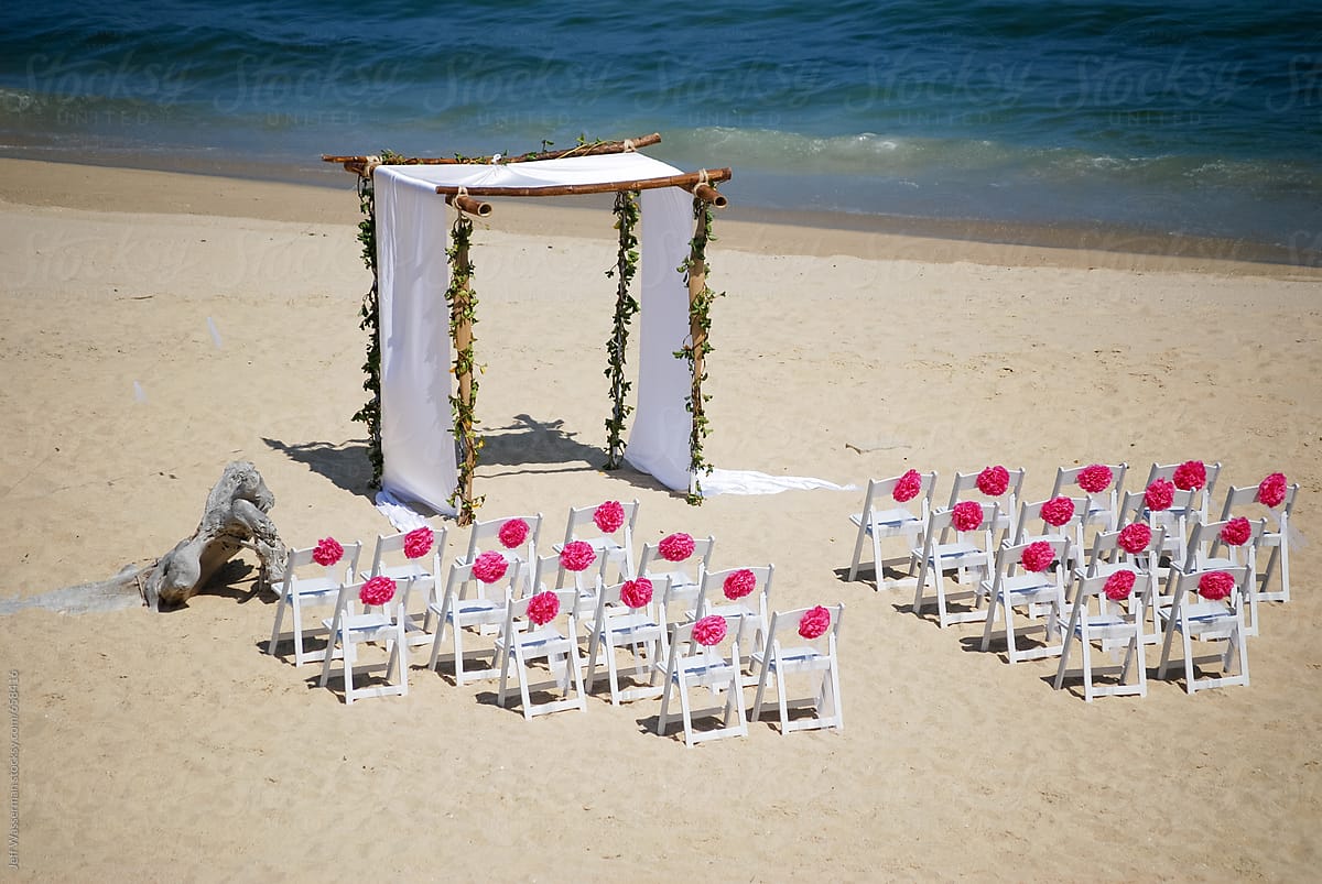 Beach Wedding Ceremony Stocksy United
