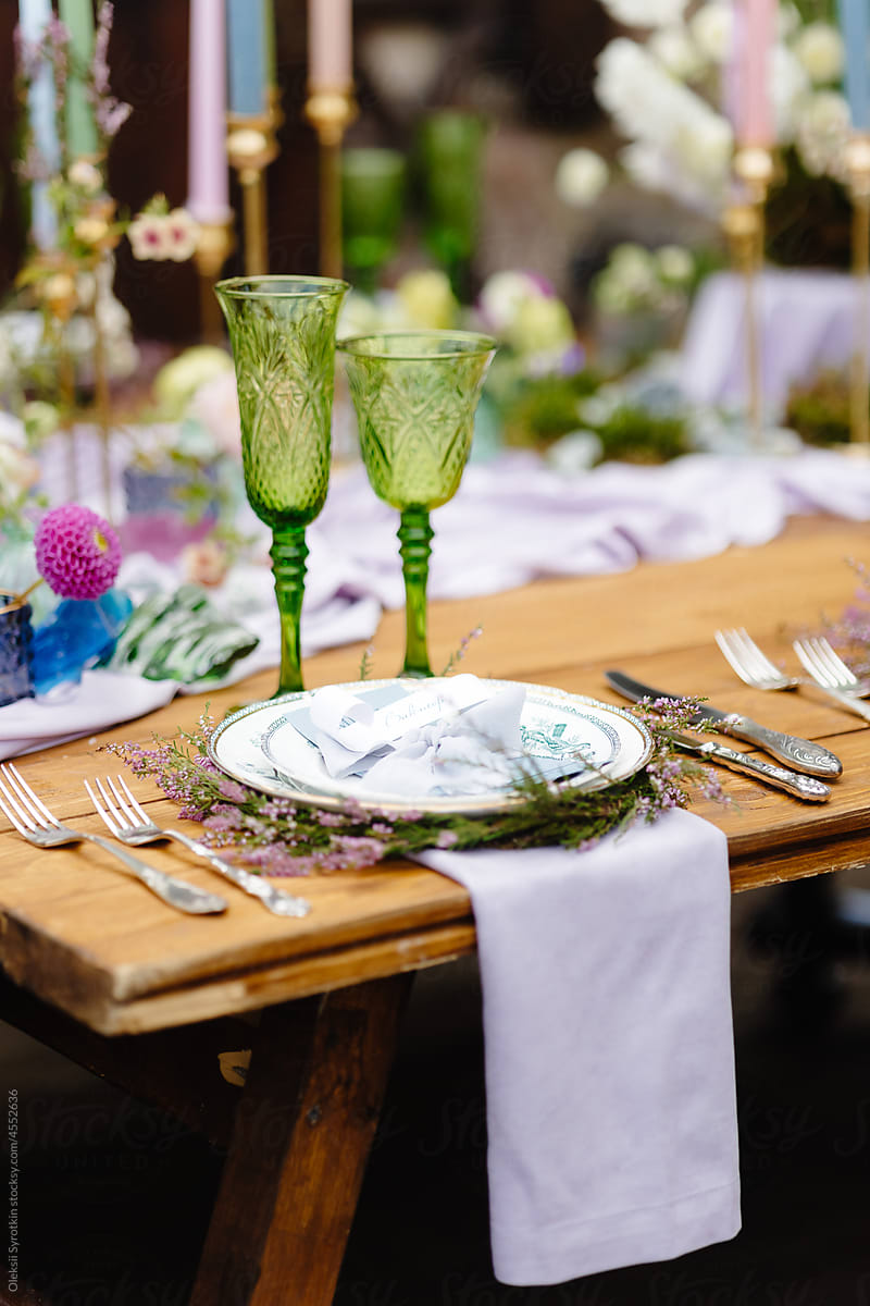 Table setting decor event dinner wedding