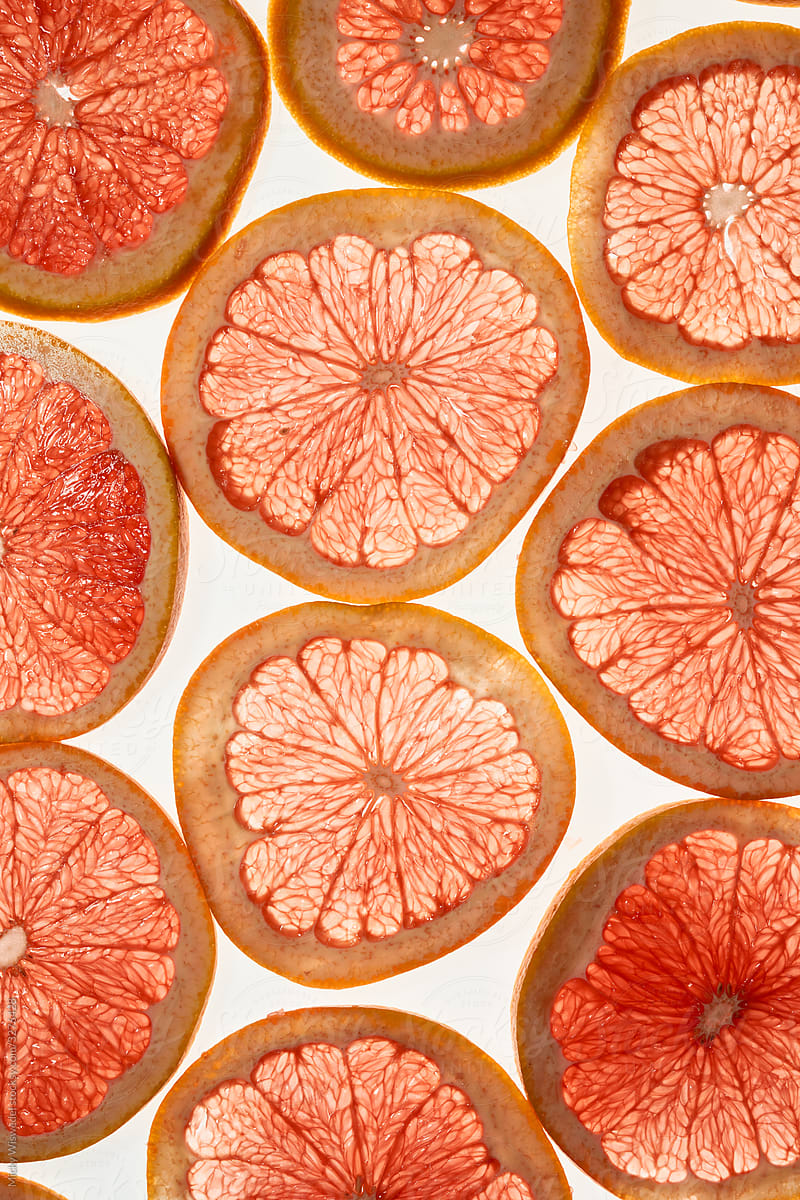Pomelo or grapefruit slice background