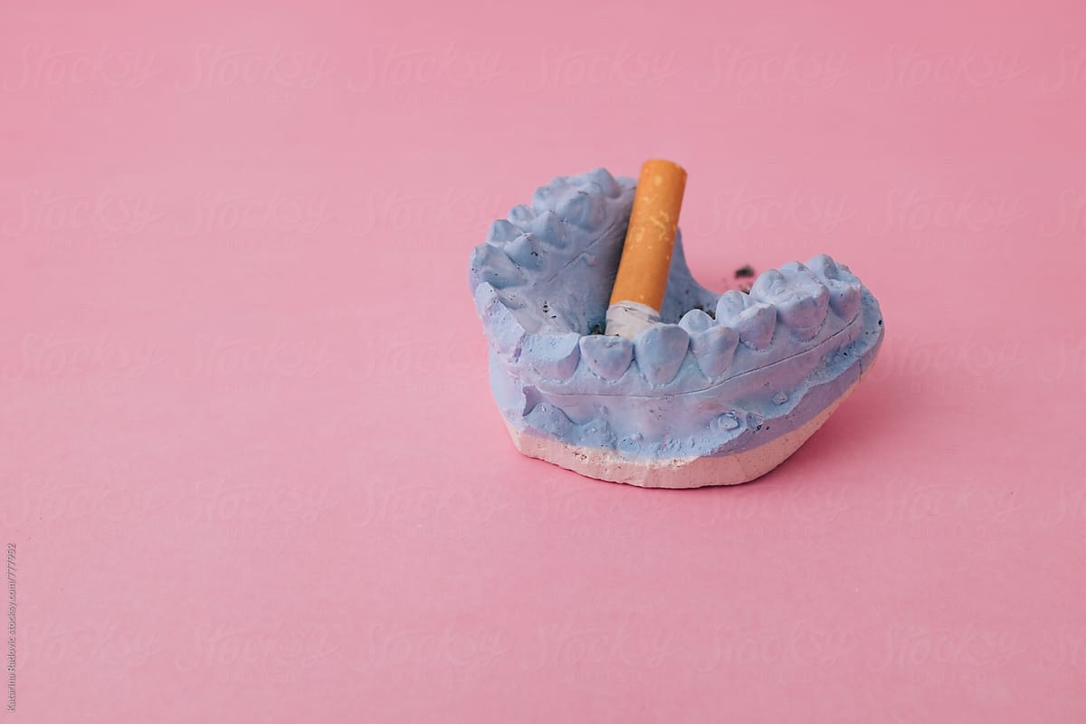 Cigarette Butt in Blue Jaw