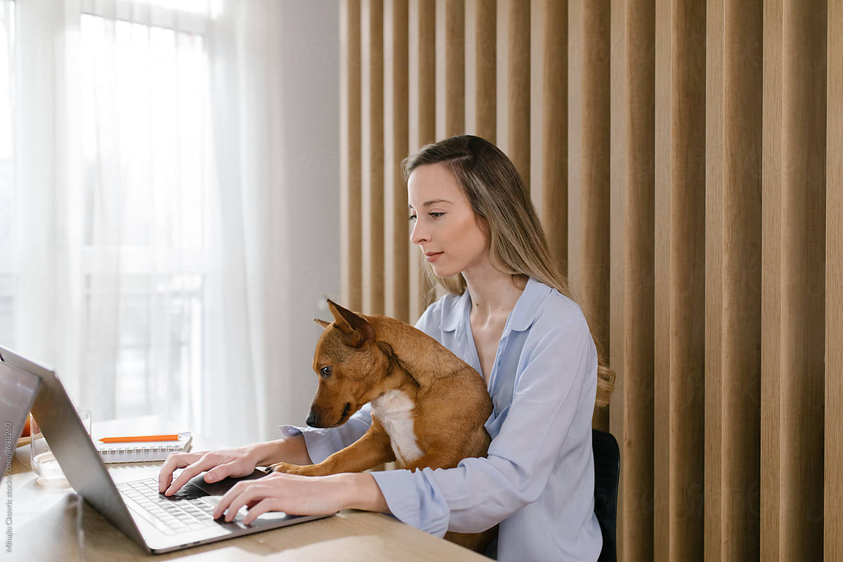 Woman Working From Home