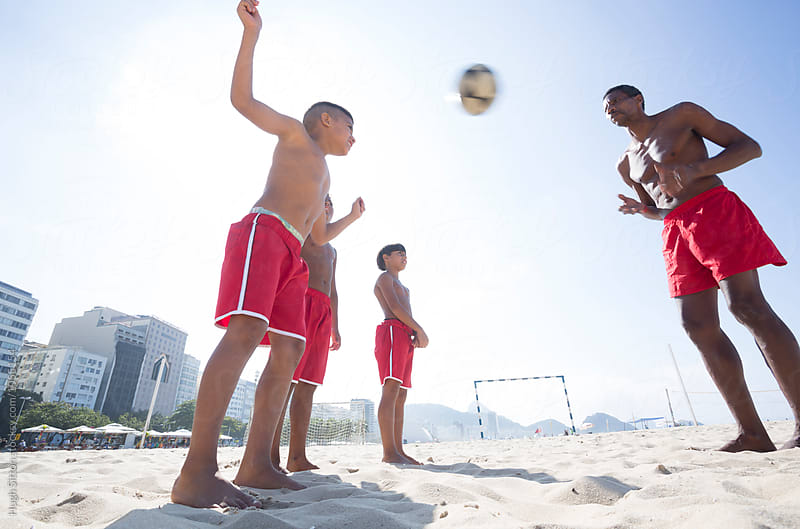 Beach Soccer School. Rio de Janeiro. Brazil.