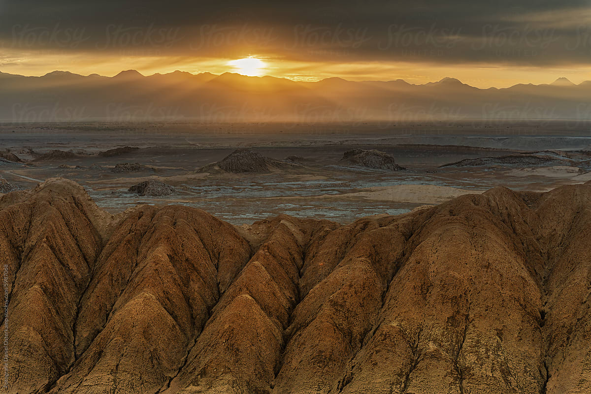 Sunrise over Cordillera de la Sal, San Pedro de Atacama, Chile