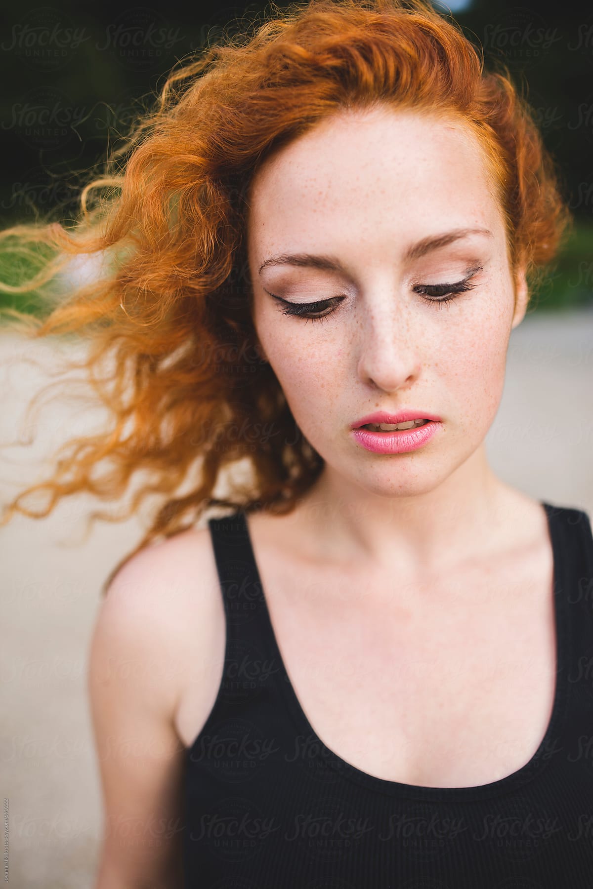 Portrait Of A Ginger Haired Woman By Stocksy Contributor Jovana 