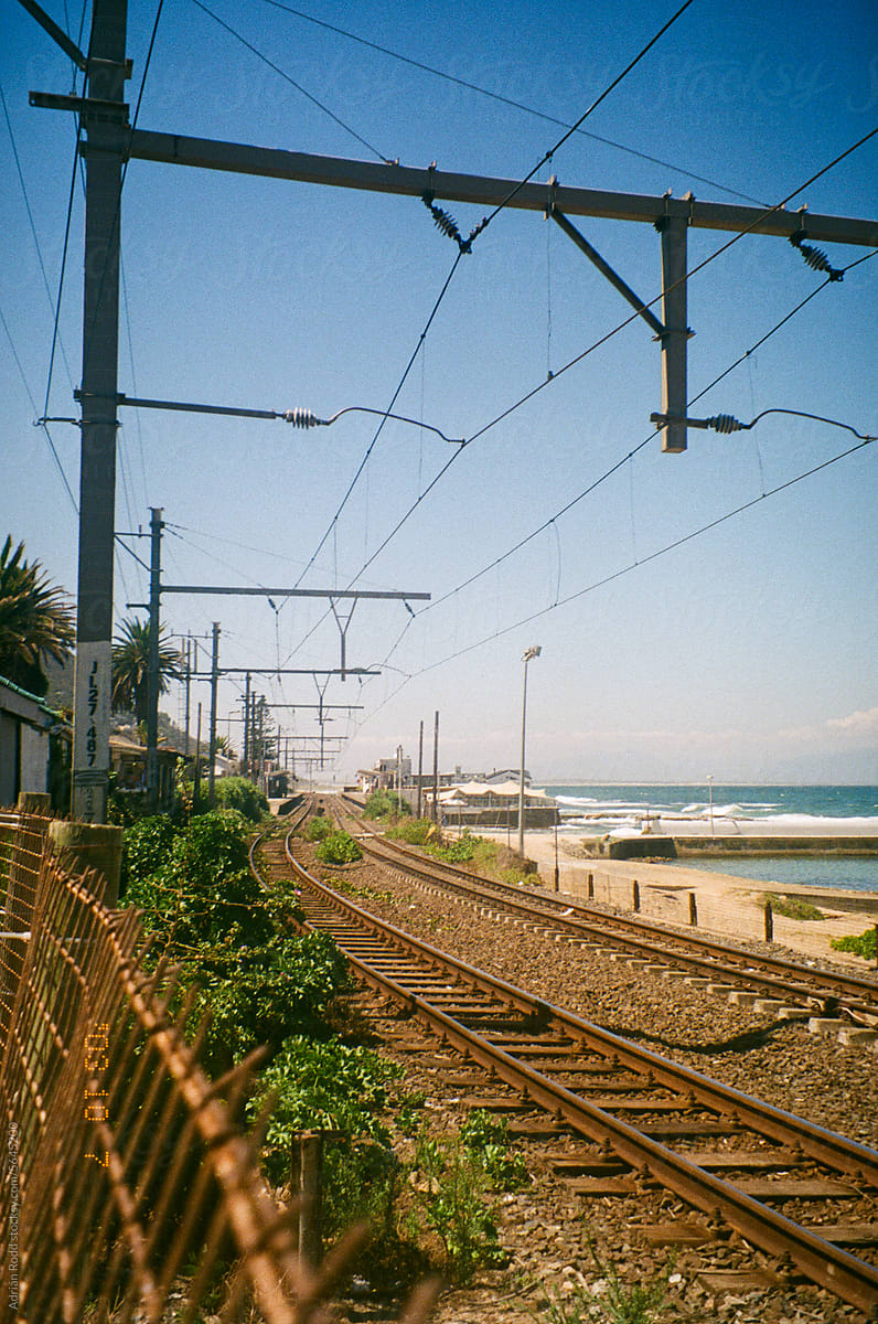 South African Coastal Railway: Tracks Alongside the Beach