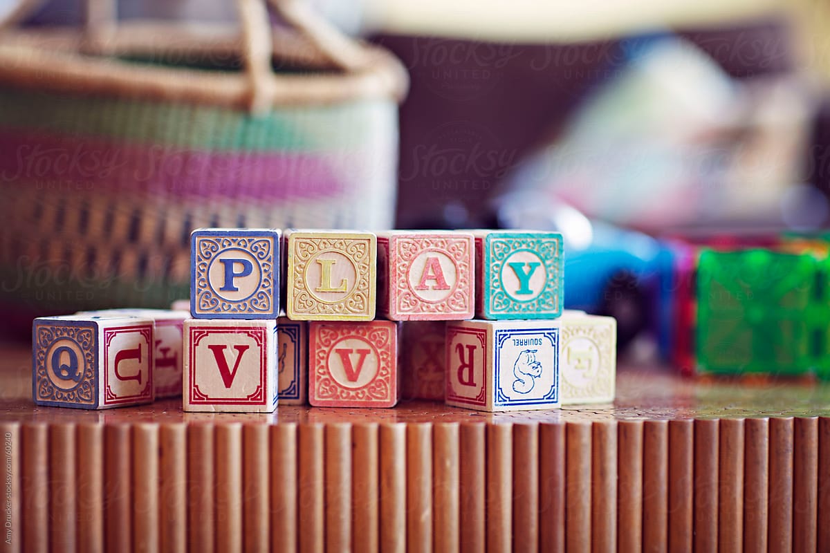 Child\'s Blocks Spell out \